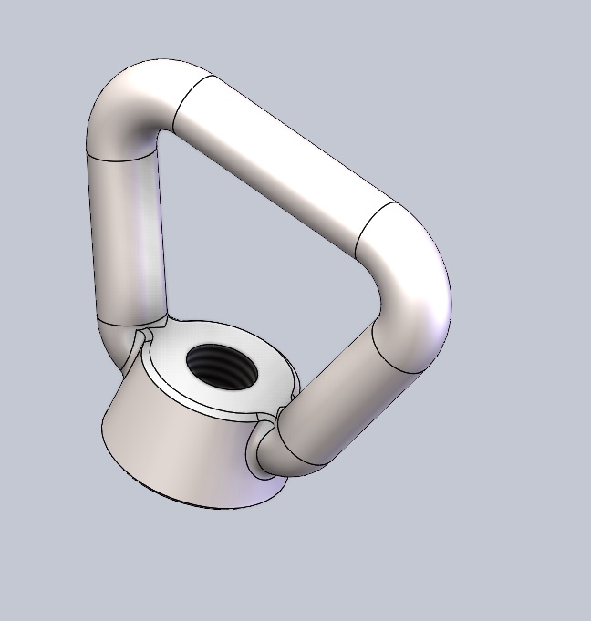 弓形螺母-具有所有配置的Solidworks零件
